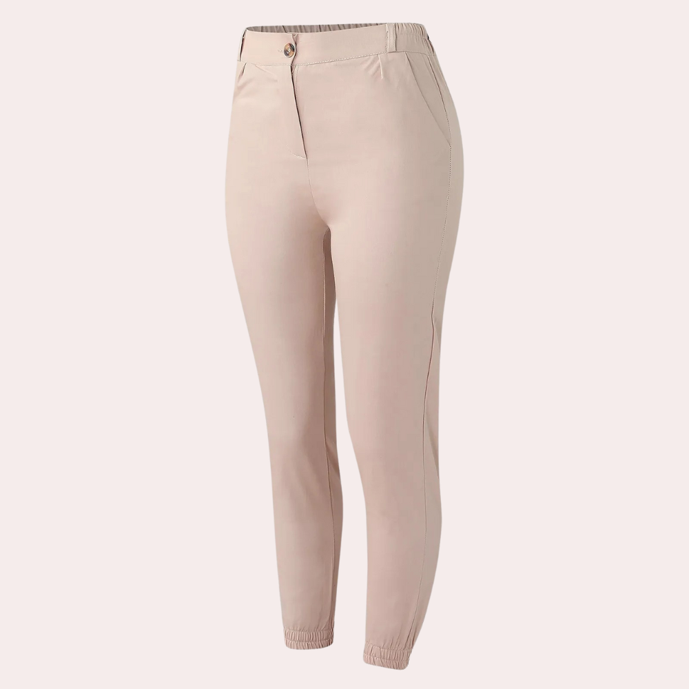 Carolin | Women’s Slim Fit Elastic Ankle Trousers