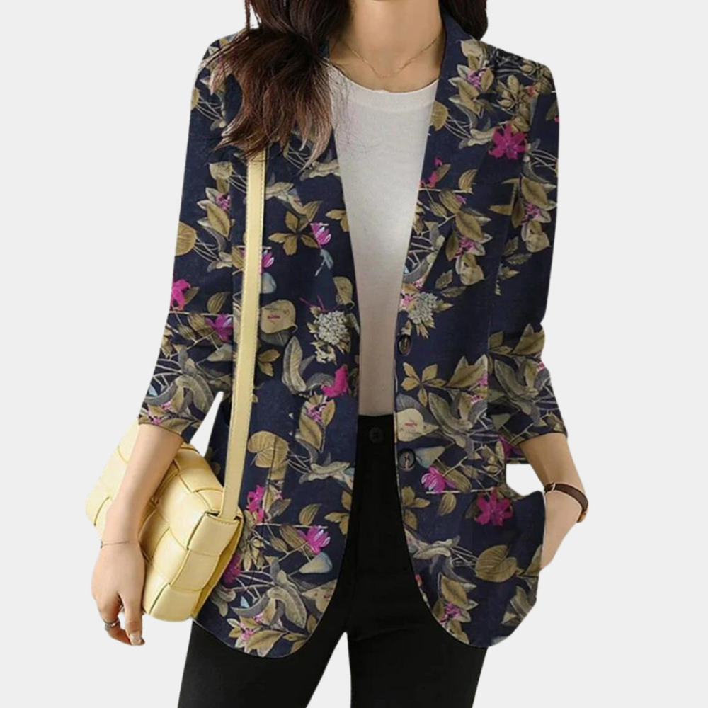 Tanja | Eleganter Blazer mit Blumenmuster