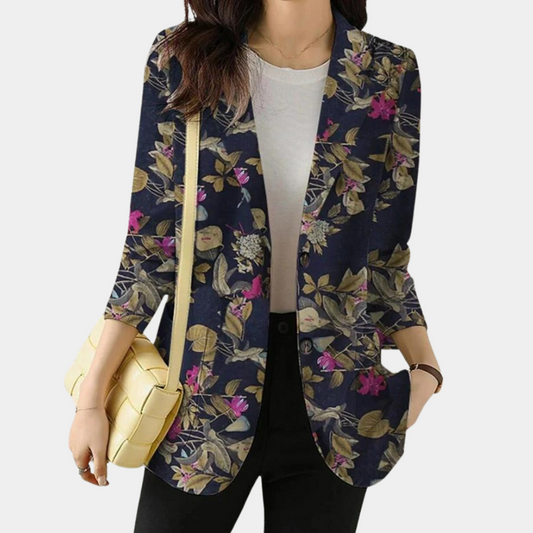 Tanja | Eleganter Blazer mit Blumenmuster