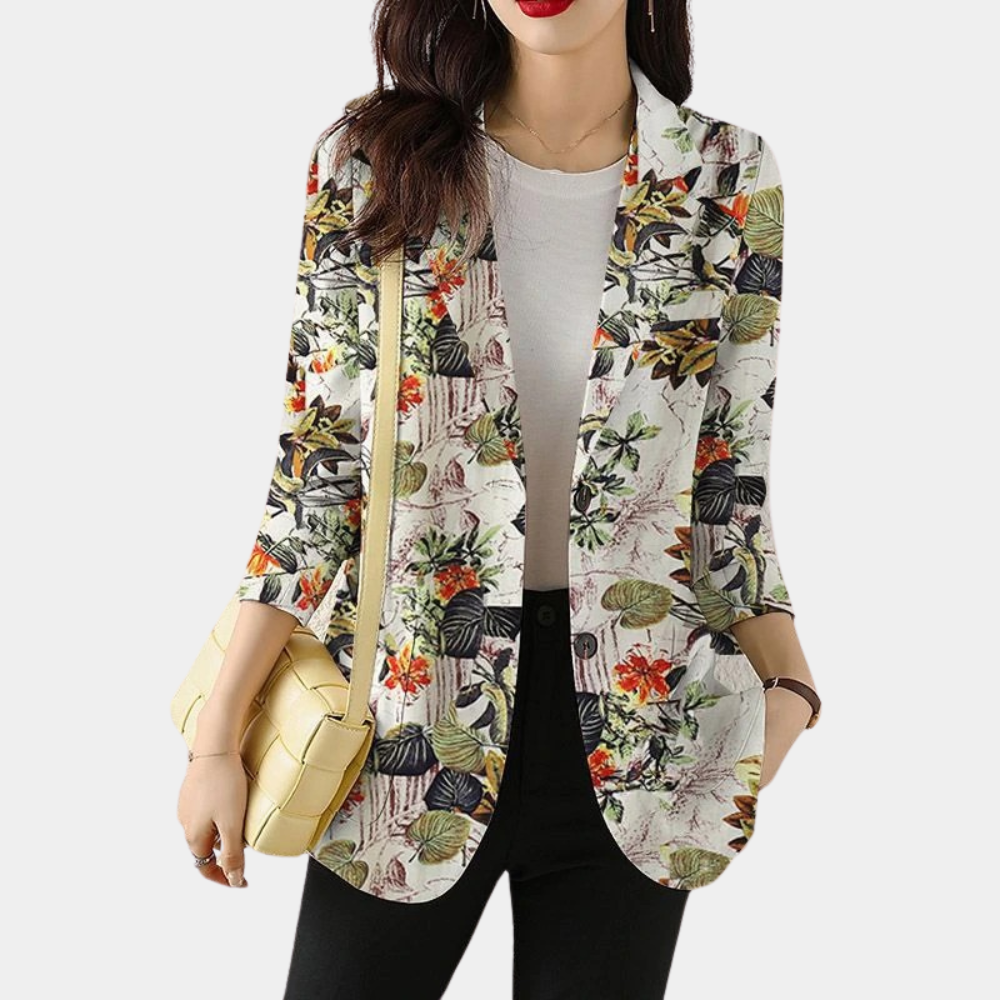 Tanja | Eleganter Blazer mit Blumenmuster