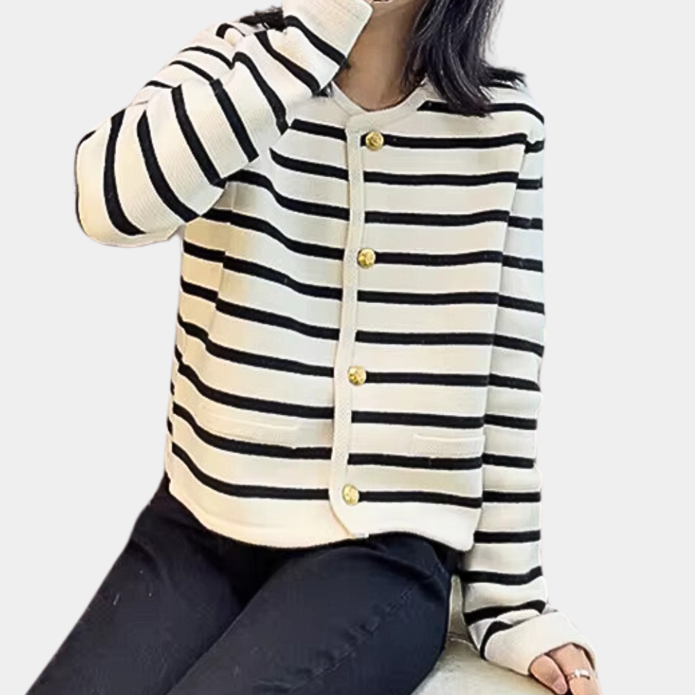 Greta | Elegante Jacke mit Knöpfen Damen