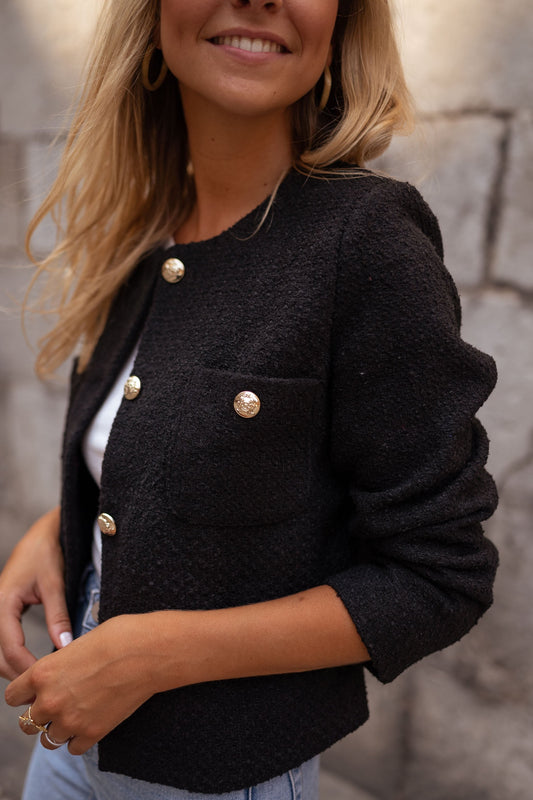 Ursula | Frauen Herbstjacke mit Knöpfen und eleganter Passform