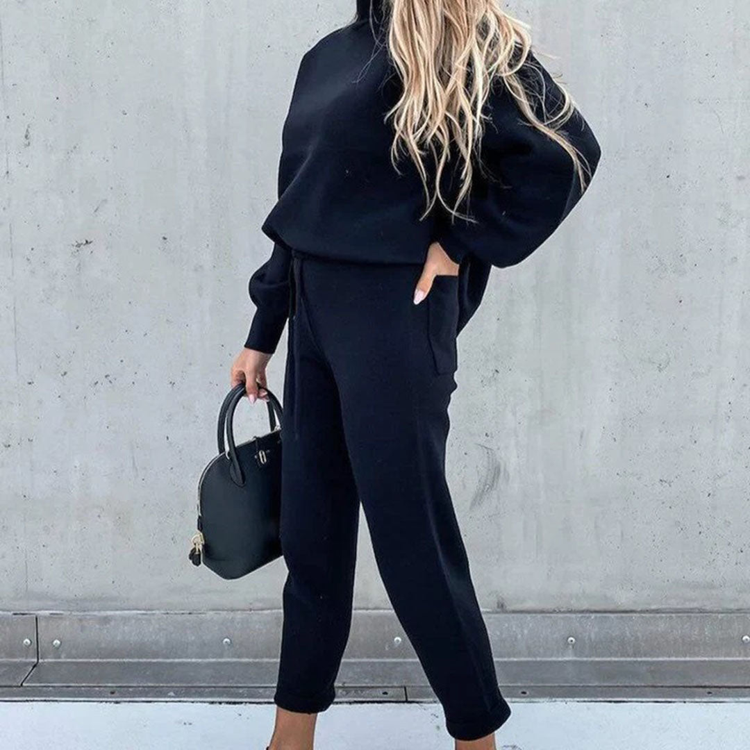Julia | Damen Trainingsanzug Set Oversized Pullover & Slim Joggerhose