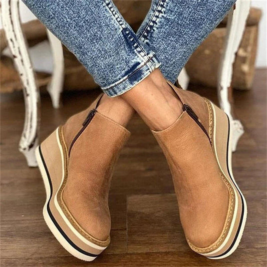 Maria | Stylische Keilabsatz-Stiefeletten Für Damen