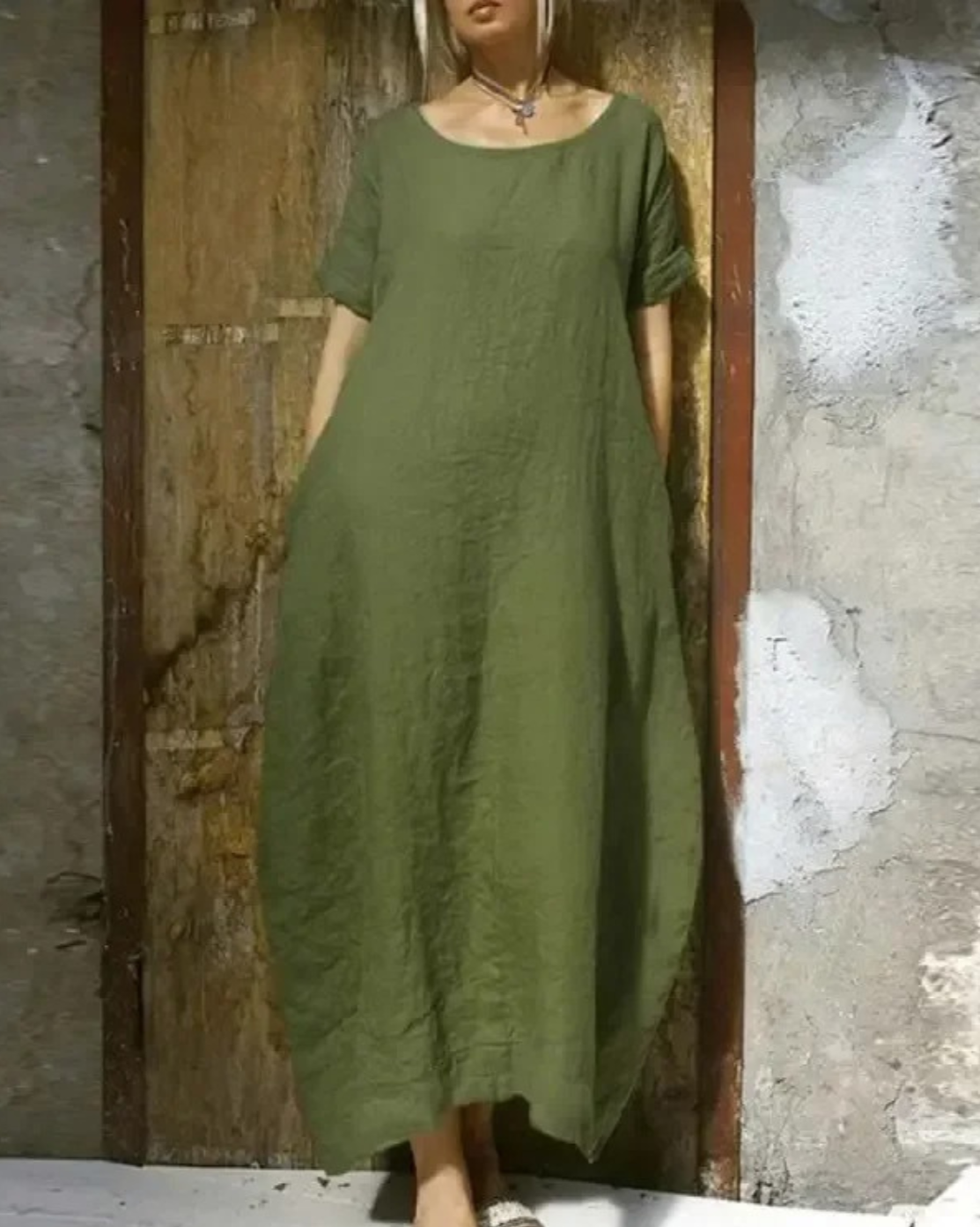 Lara | Weites Damenkleid mit Taschen