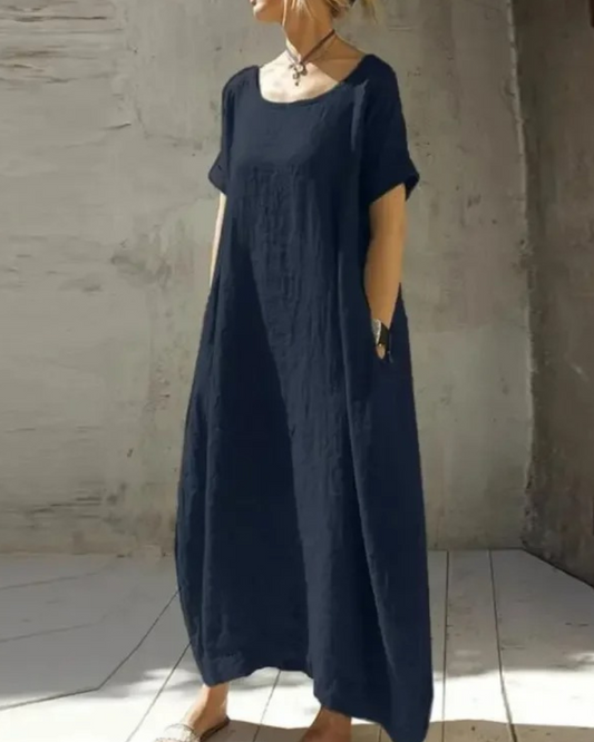 Lara | Weites Damenkleid mit Taschen