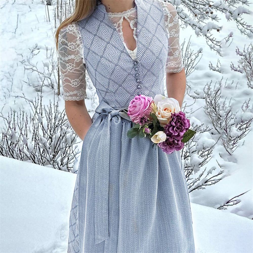 Edith | Verziertes Oktoberfest Mididirndlkleid