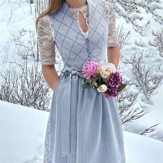 Edith | Verziertes Oktoberfest Mididirndlkleid