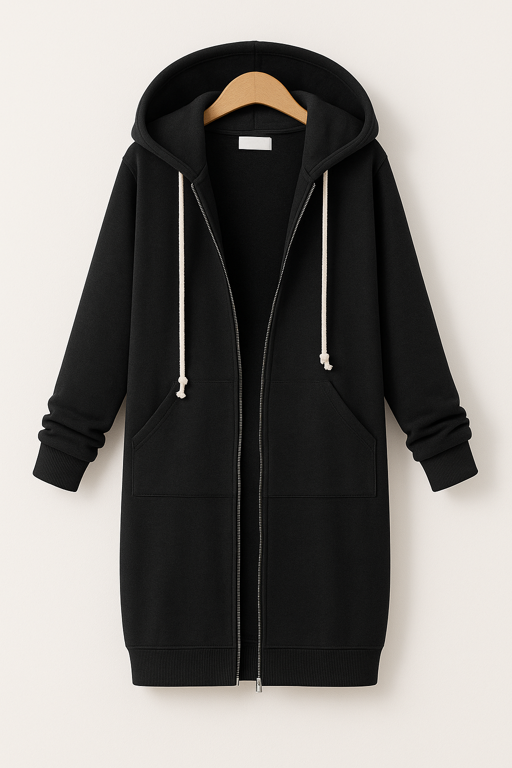 Britta | Frauen Winter Hoodie Kleid mit Reißverschluss