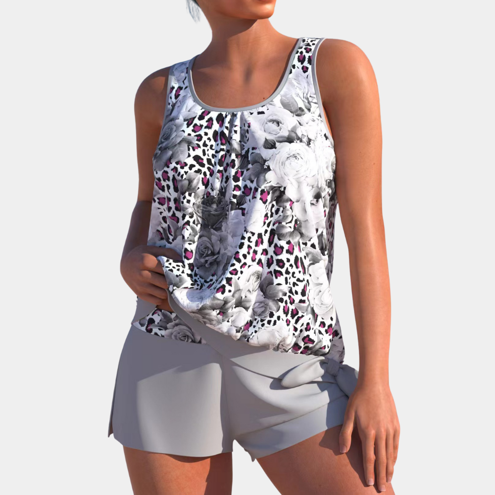 Gabriela | Retro Streifen Polo Shirt für Damen