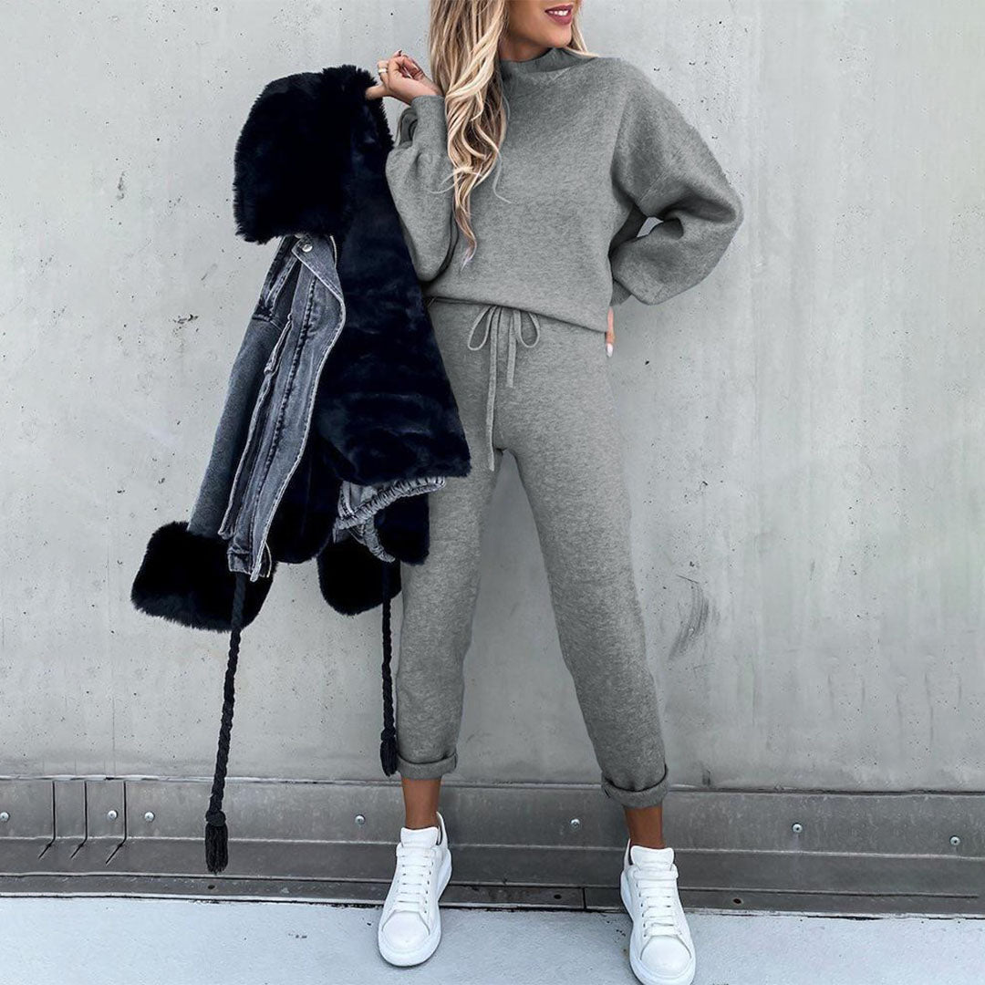 Julia | Damen Trainingsanzug Set Oversized Pullover & Slim Joggerhose