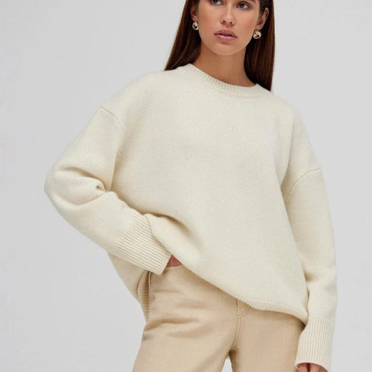 Leonie | Klassischer Damen-Kaschmirpullover
