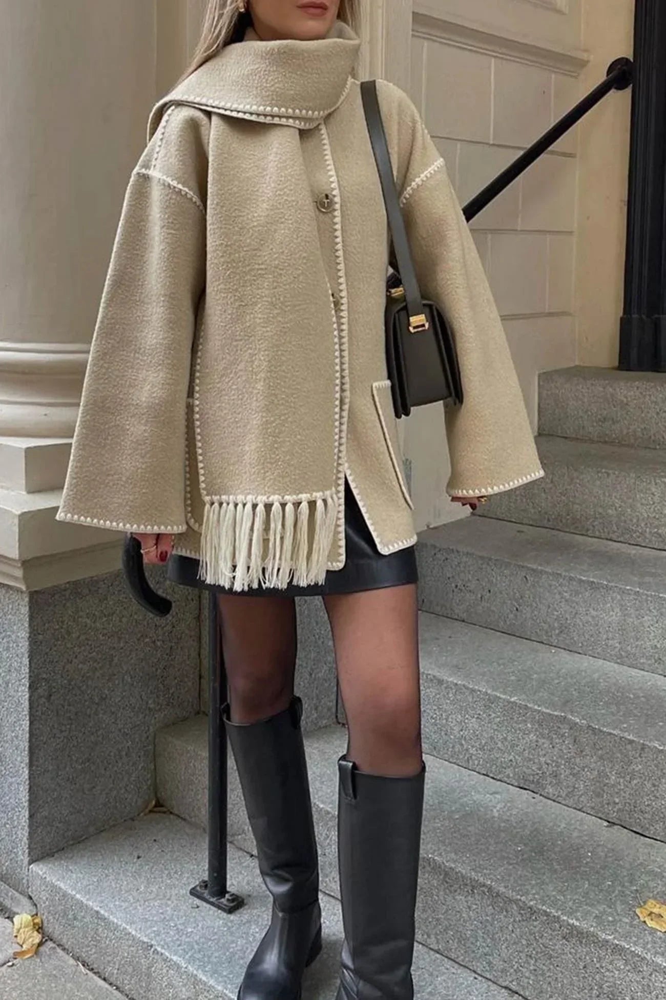 Victoria | Damen Gemütlicher Winter Oversized Mantel