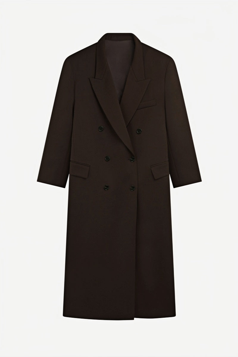 Verena | Damen Winter Zweireihiger Trenchcoat