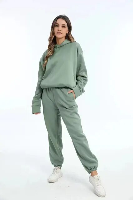 Leonie | Damen Lässiges Hoodie und Jogginganzug Set