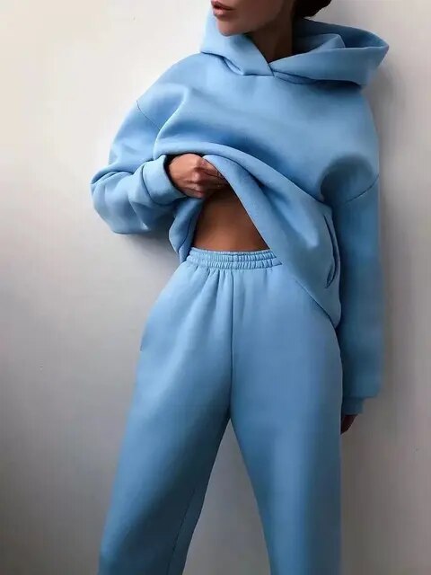 Leonie | Damen Lässiges Hoodie und Jogginganzug Set