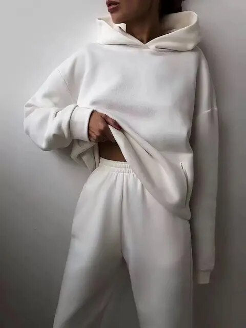 Leonie | Damen Lässiges Hoodie und Jogginganzug Set