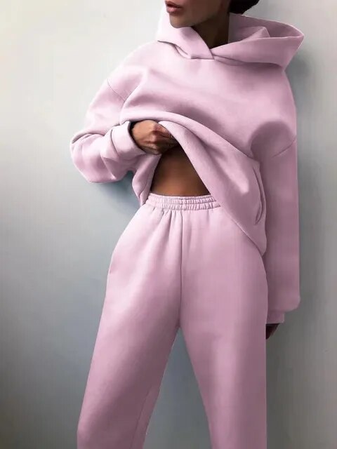Leonie | Damen Lässiges Hoodie und Jogginganzug Set