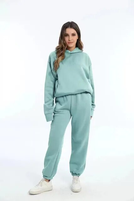 Leonie | Damen Lässiges Hoodie und Jogginganzug Set