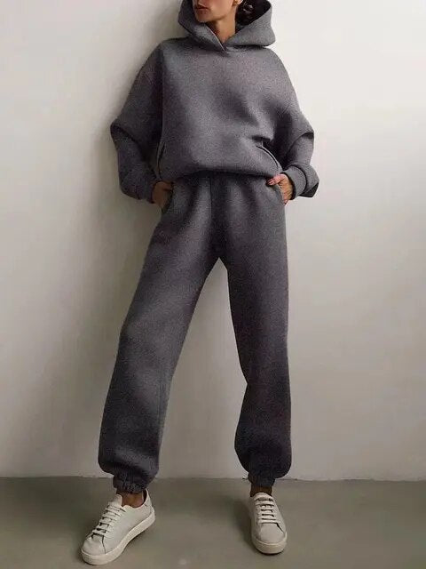 Leonie | Damen Lässiges Hoodie und Jogginganzug Set