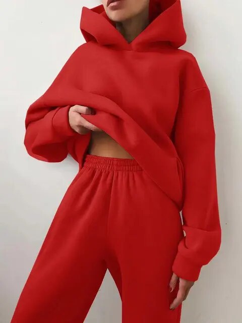 Leonie | Damen Lässiges Hoodie und Jogginganzug Set