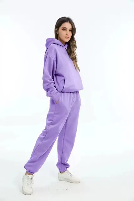 Leonie | Damen Lässiges Hoodie und Jogginganzug Set