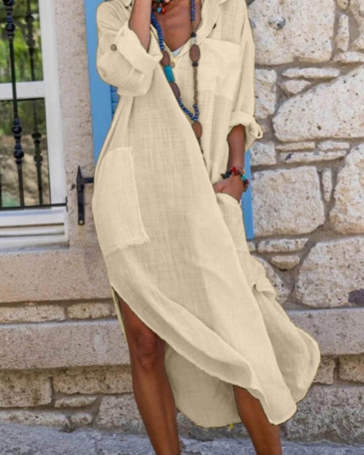 Christa | Oversized Kleid mit Taschen Damen
