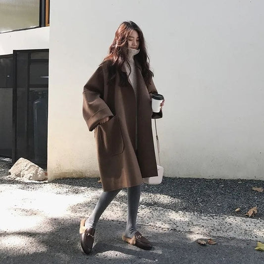 Carmen | Damen Winter Mantel mit Lockerer Passform