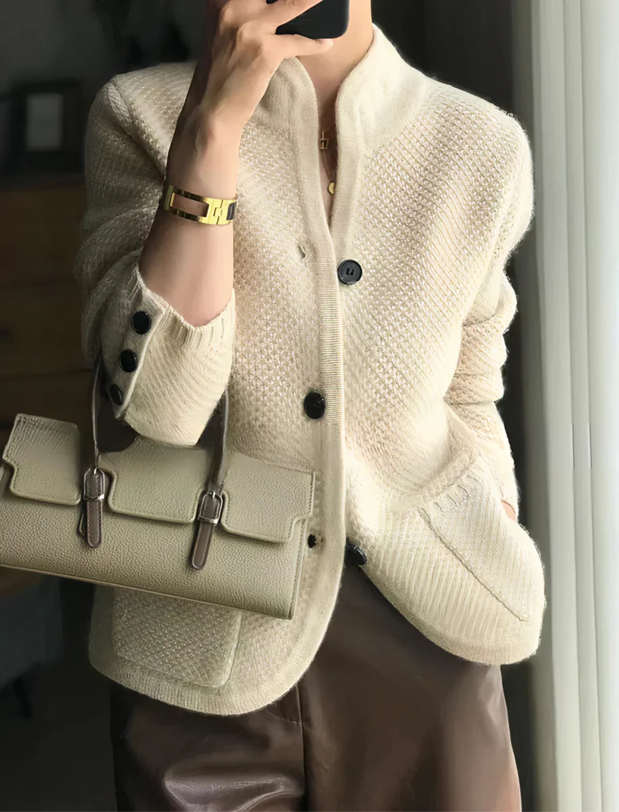 Dorothea | Elegante Strickjacke Knöpfen für Damen