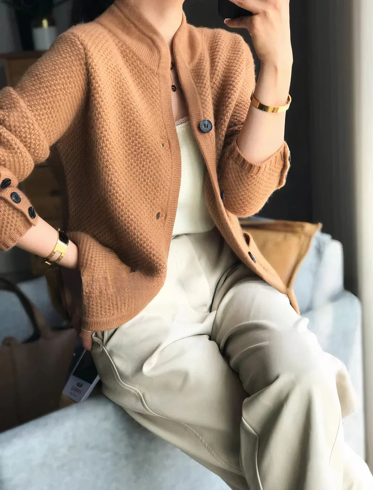 Dorothea | Elegante Strickjacke Knöpfen für Damen
