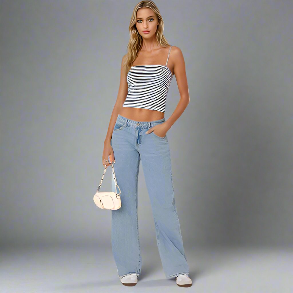 FLORINE - Low-Rise Jeans