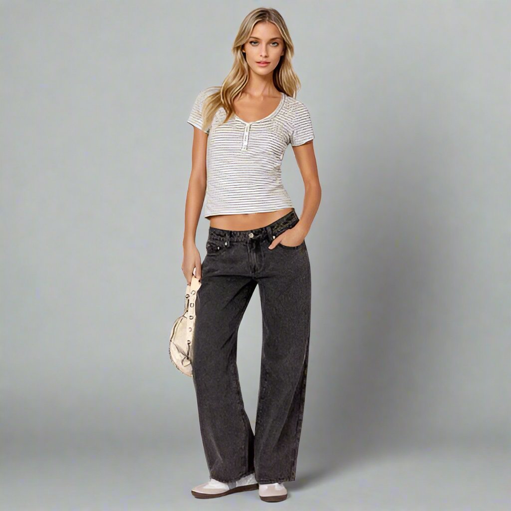 FLORINE - Low-Rise Jeans