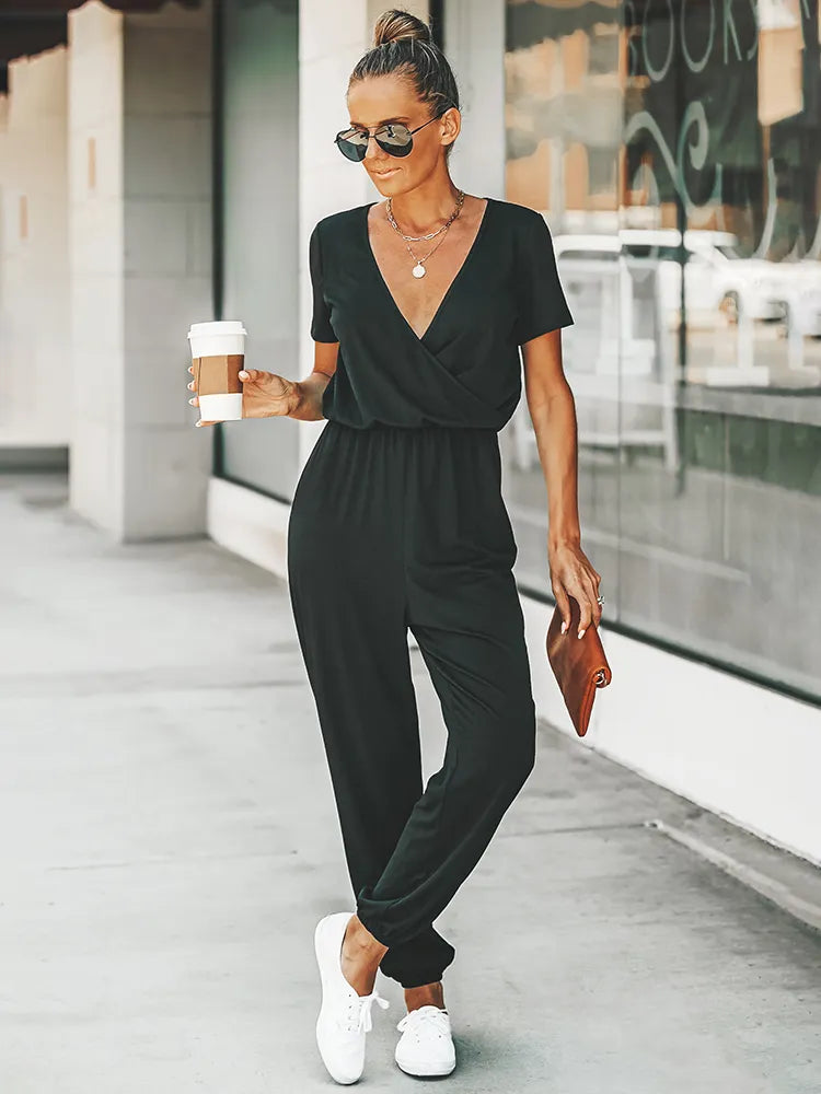 Melanie | Legerer Jumpsuit mit Kurzarm