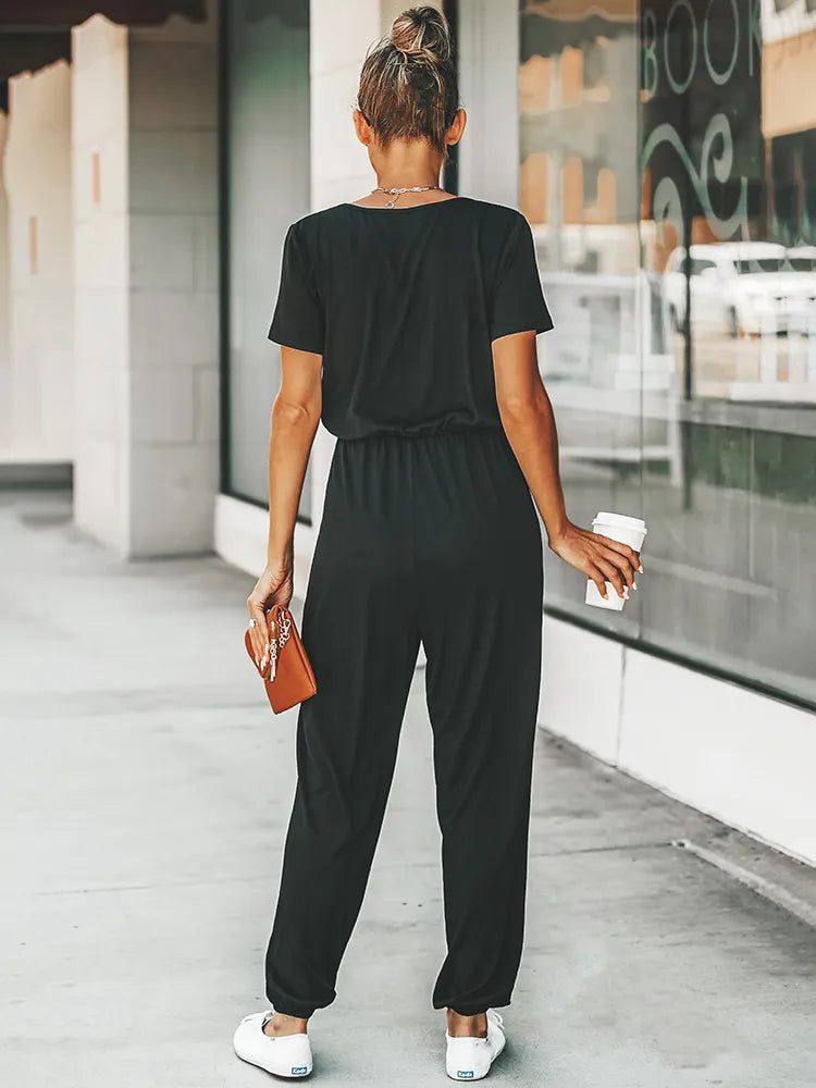 Melanie | Legerer Jumpsuit mit Kurzarm