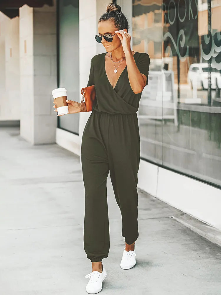 Melanie | Legerer Jumpsuit mit Kurzarm