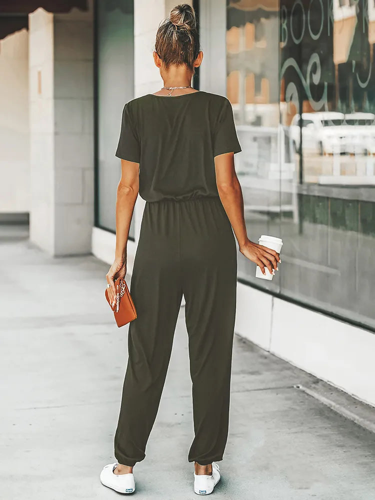 Melanie | Legerer Jumpsuit mit Kurzarm