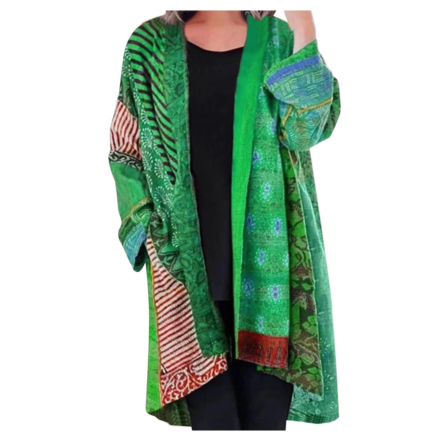 Daniela | Farbiger Kimono mit Muster