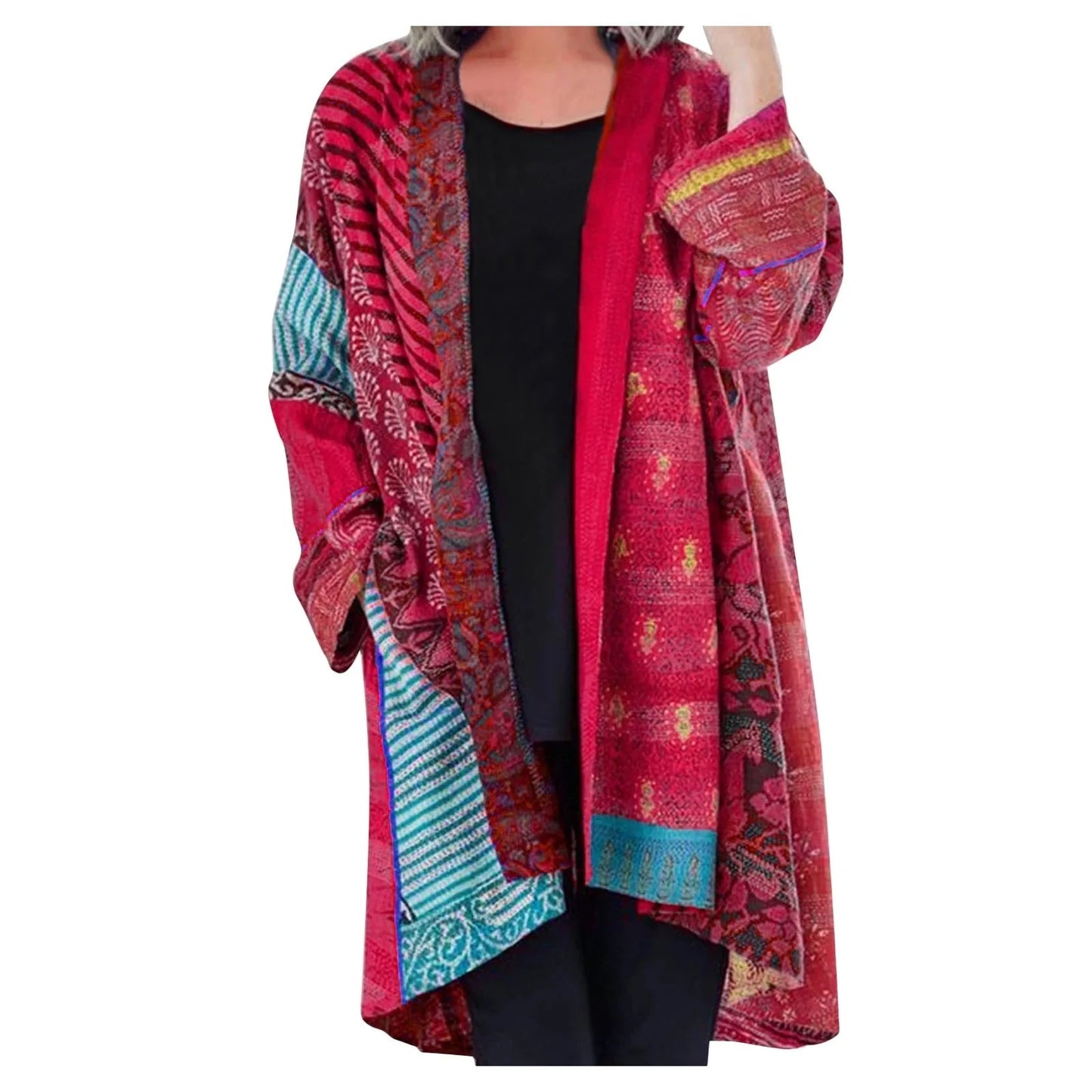 Daniela | Farbiger Kimono mit Muster