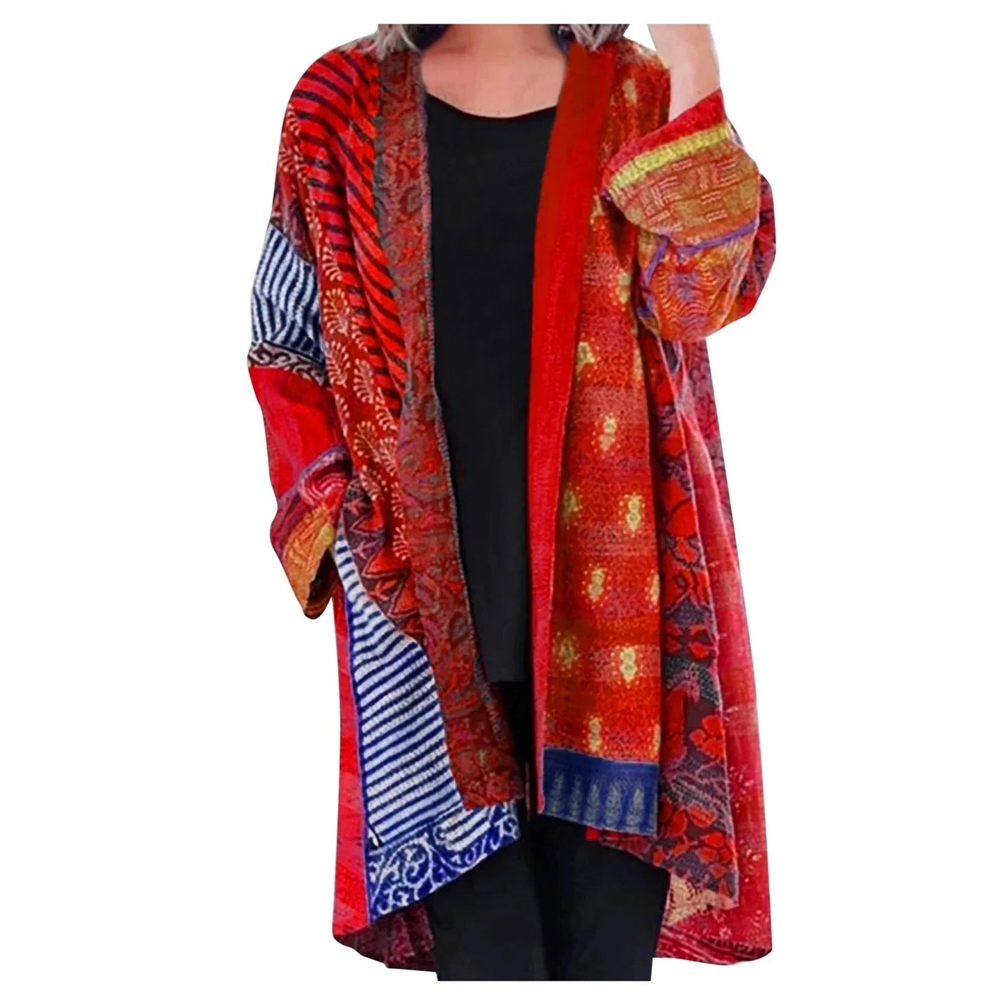 Daniela | Farbiger Kimono mit Muster