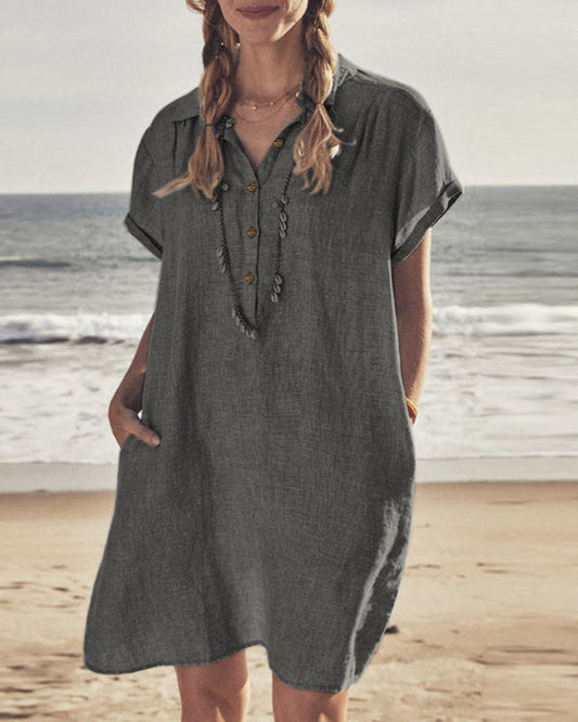 Heinrich | Weites Sommerkleid mit Knopfleiste
