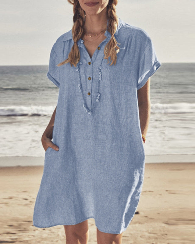 Heinrich | Weites Sommerkleid mit Knopfleiste