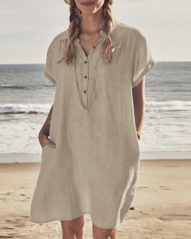 Heinrich | Weites Sommerkleid mit Knopfleiste
