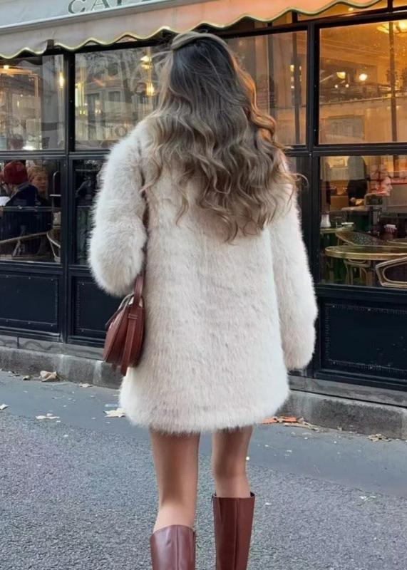 Dorothea | Damen Winter Kunstpelzmantel