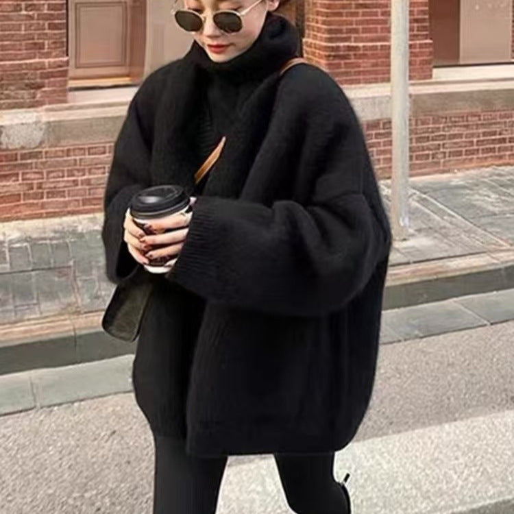 Michaela | Damen Winter-Strickcardigan im Relaxed Fit