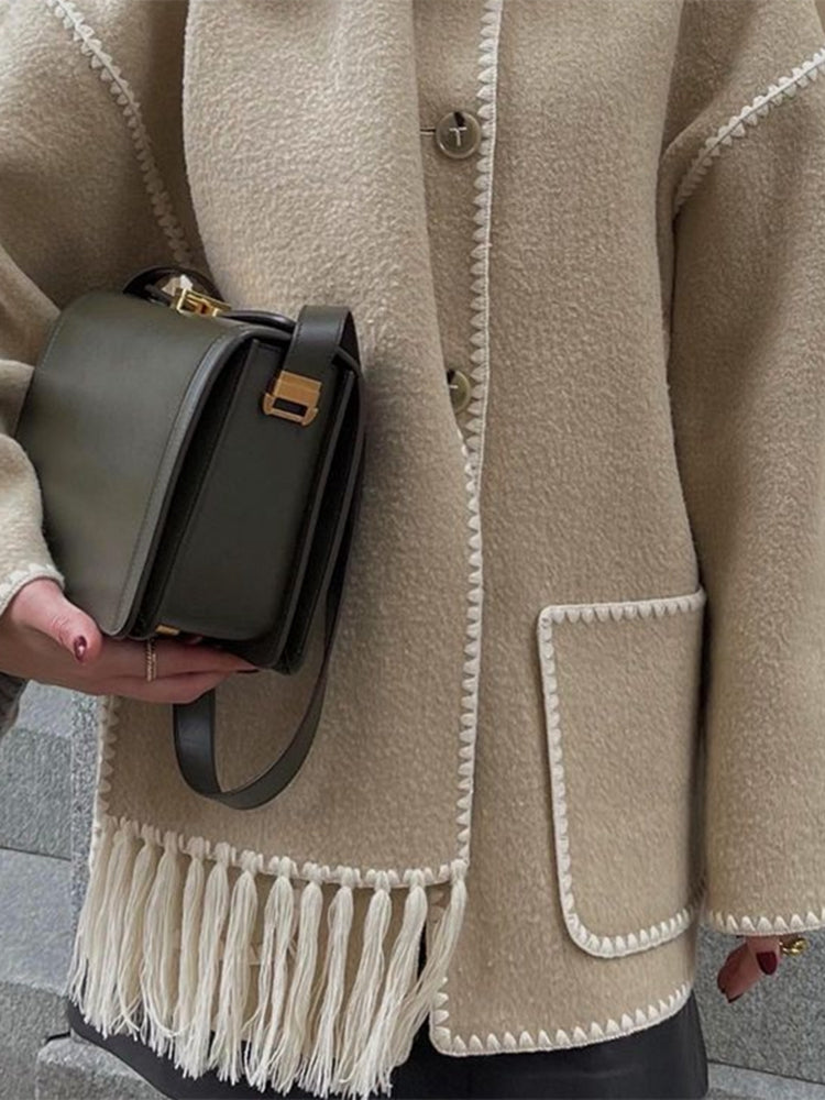 Victoria | Damen Gemütlicher Winter Oversized Mantel