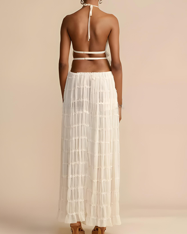Doris | Zweiteiliges Damen-Set mit Haltertop und Maxirock