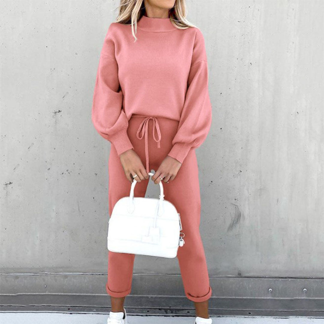 Julia | Damen Trainingsanzug Set Oversized Pullover & Slim Joggerhose