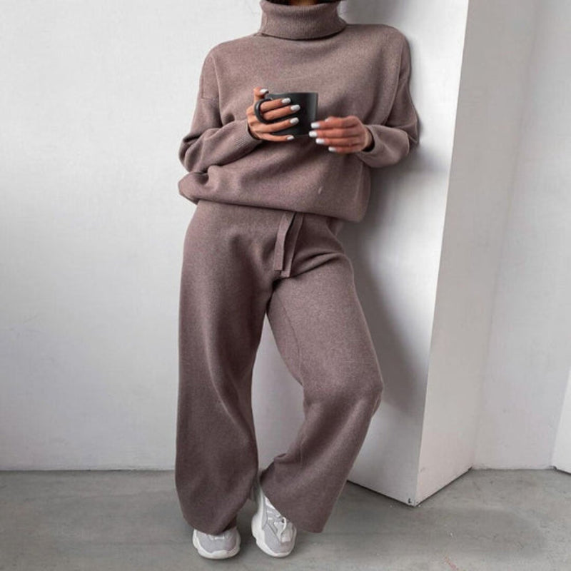 Karin | Damen Gemütliches Loungewear Set mit Hohem Kragen