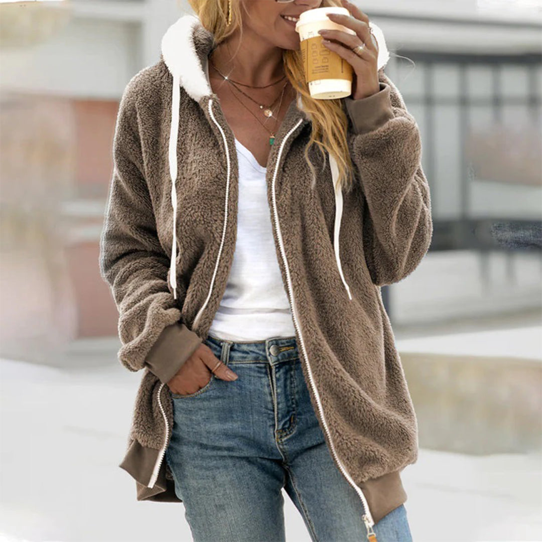 Isabella | Bequemer Cardigan mit Kapuze für Damen