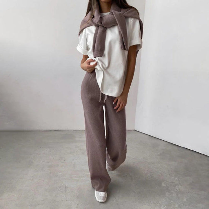 Karin | Damen Gemütliches Loungewear Set mit Hohem Kragen